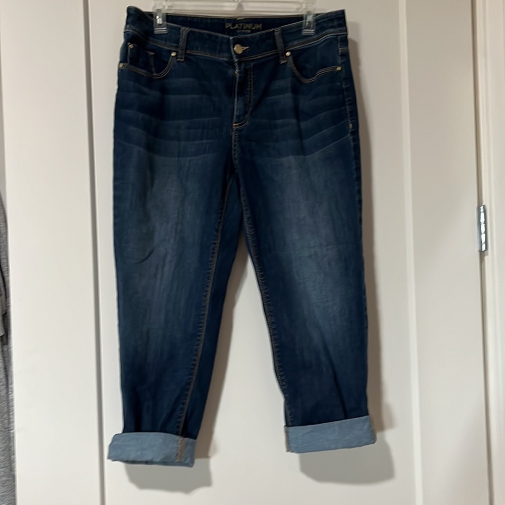 Chicos platinum crop jeans